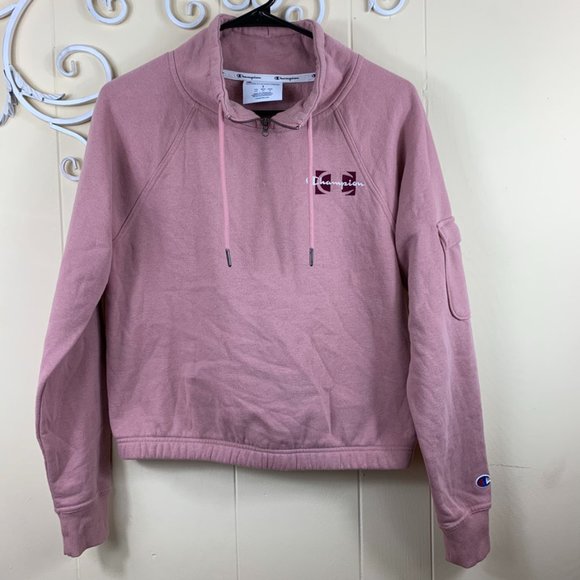 Champion Sweaters - Champion Pink Collared Pullover Sweater Size Small
